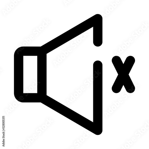 volume mute line icon