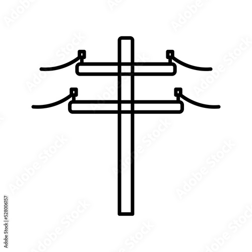 Electricity icon suitable for info graphics color editable