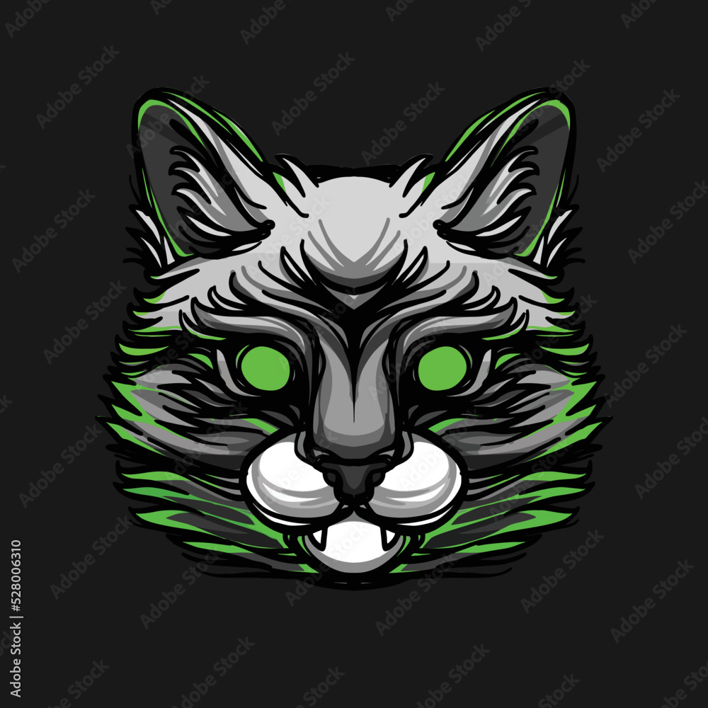 Fototapeta premium cat head