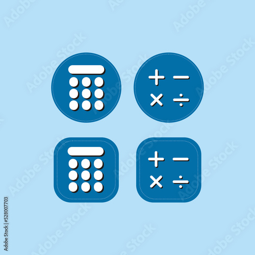 set calculator icon vector illustration