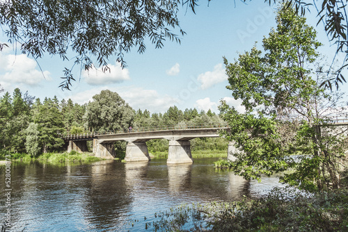 Strenci bridge in 2021. Latvia summer.