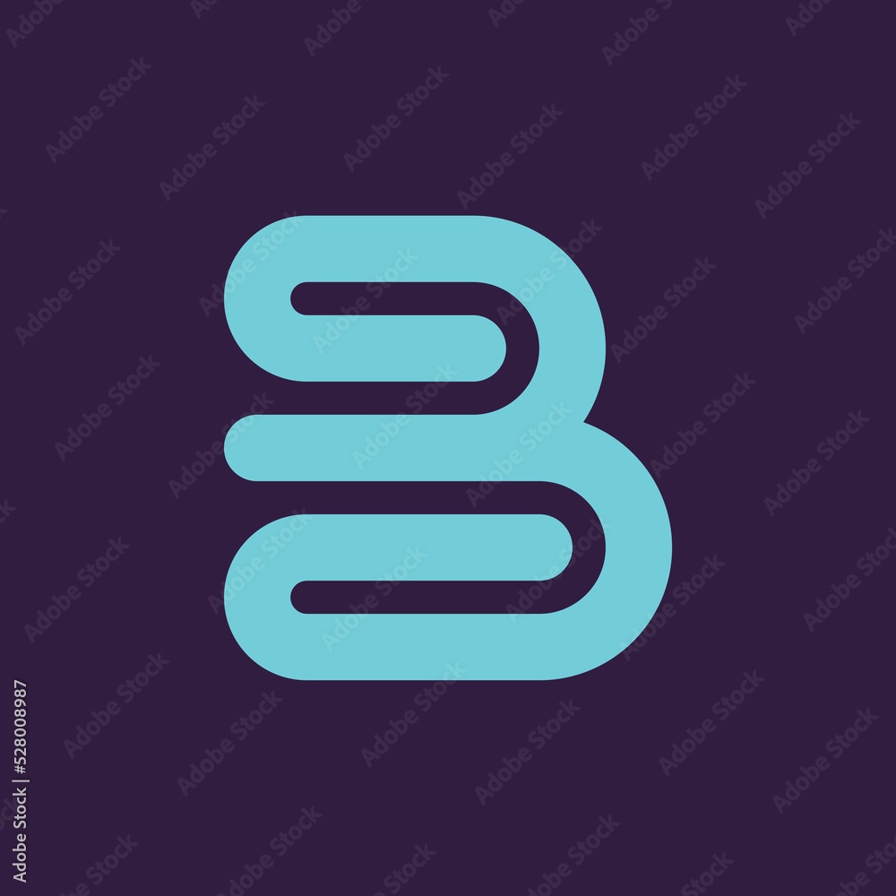 Letter B logo or icon design. template elements. geometric abstract logos Letter B logo or icon design. template elements. geometric abstract logos