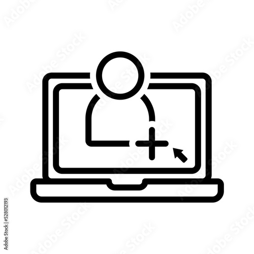 Black icon for Create account