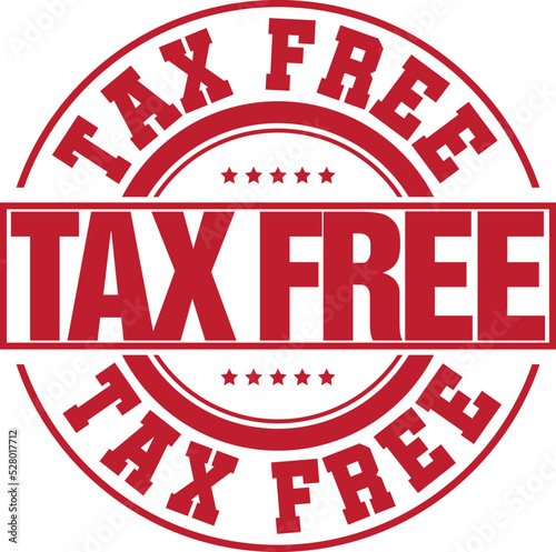 Tax Free Rubber Stamp