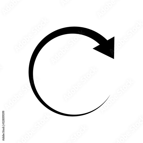 Arrow repeat icon. Reset loading arrow icon.