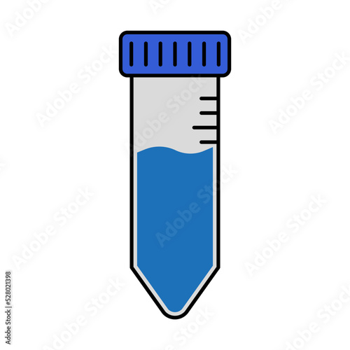 centrifuge tube for laboratory icon vector