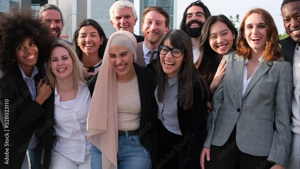 Group of coworker in finance together taking a break and having fun
