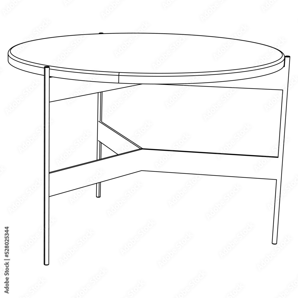 Vector illustration of coffee shop table isolated on white background. Vector illustration of coffee shop table isolated on white background.