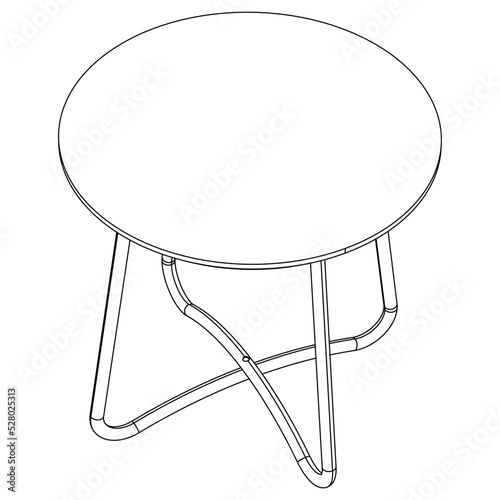 Table line icon set. Collection of vector symbol in trendy flat style on white background. 