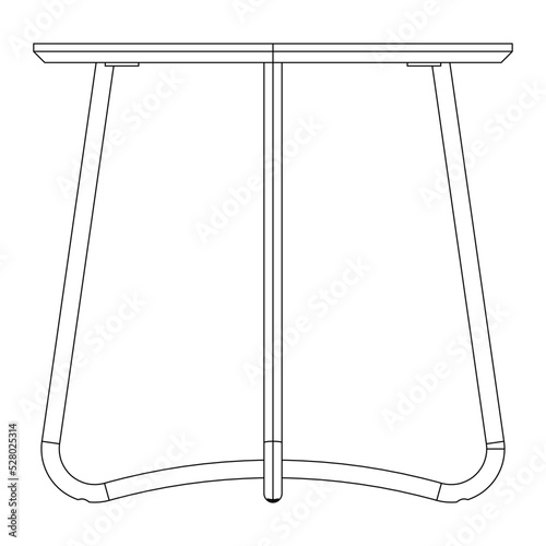 Table line icon set. Collection of vector symbol in trendy flat style on white background. 