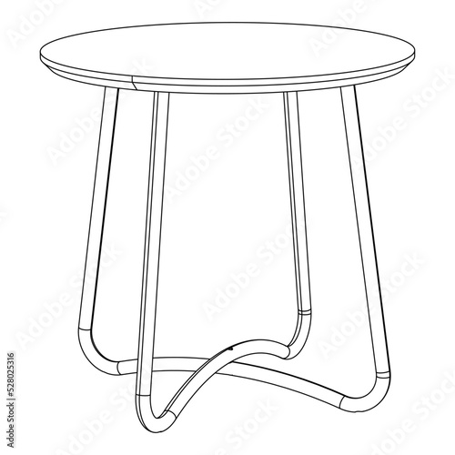 Table line icon set. Collection of vector symbol in trendy flat style on white background. 