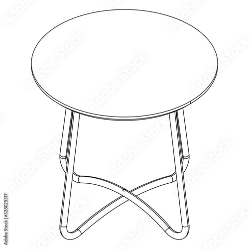 Table line icon set. Collection of vector symbol in trendy flat style on white background. 