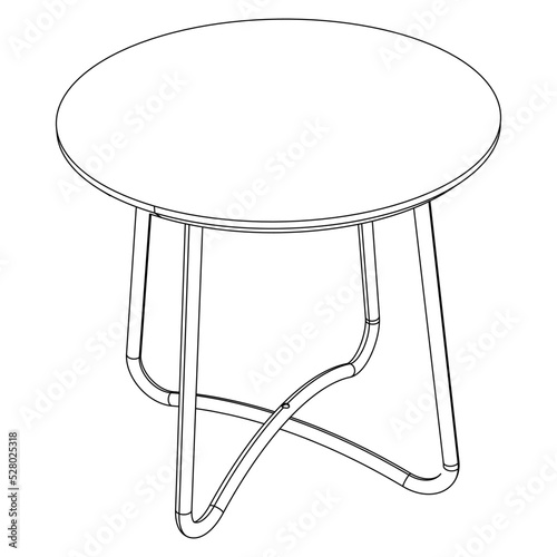 Table line icon set. Collection of vector symbol in trendy flat style on white background. 