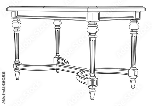 Table line icon set. Collection of vector symbol in trendy flat style on white background. 