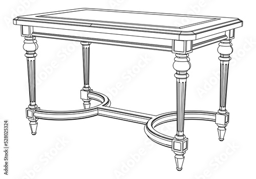 Table line icon set. Collection of vector symbol in trendy flat style on white background. 