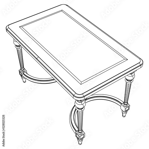 Table line icon set. Collection of vector symbol in trendy flat style on white background. 
