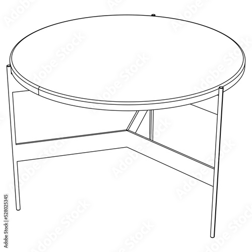 Table line icon set. Collection of vector symbol in trendy flat style on white background. 