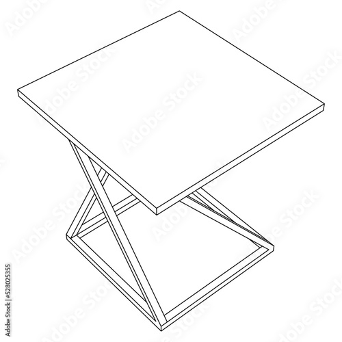 Table line icon set. Collection of vector symbol in trendy flat style on white background. 