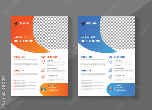 Modern corporate business flyer template design, creative corporate business flyer, abstract business flyer, brochure design, cover, annual report, poster, any flyer, graphic design layout