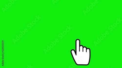 cursor button click motion recording, green screen photo