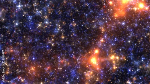 Wallpaper Mural Beautiful Abstract flight in space hyperjump. Interstellar travel through space Torontodigital.ca