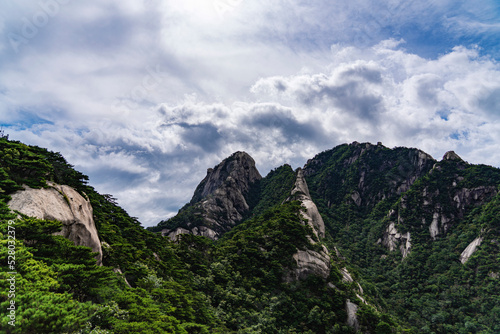 Hidden wall course of Bukhansan national park, Seoul, Korea