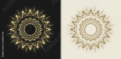 Luxury decorative or ornamental mandala lotus flower