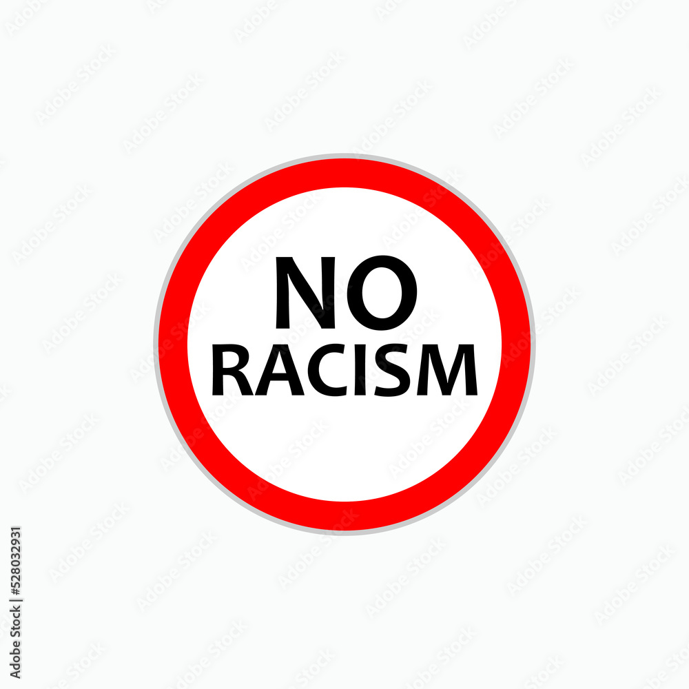 No Racism Icon. Equality Sign Symbol - Vector. No Racism Icon. Equality Sign Symbol - Vector.