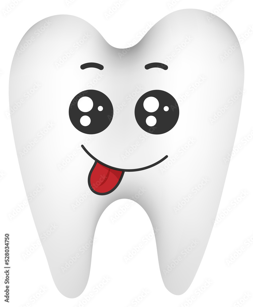 Sticker funny tooth with kawaii emotions. Flat illustration of a tooth with emotions isolated without background.
Sticker funny tooth with kawaii emotions. Flat illustration of a tooth with emotions isolated without background.