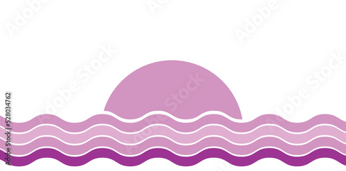 mare, sole, orizzonte, onde