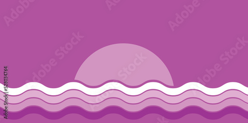mare, sole, orizzonte, onde