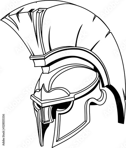Spartan roman greek trojan or gladiator helmet photo