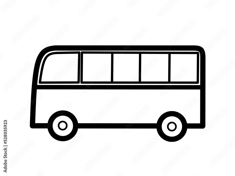 bus icon with simple design