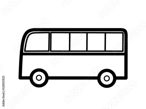 bus icon with simple design