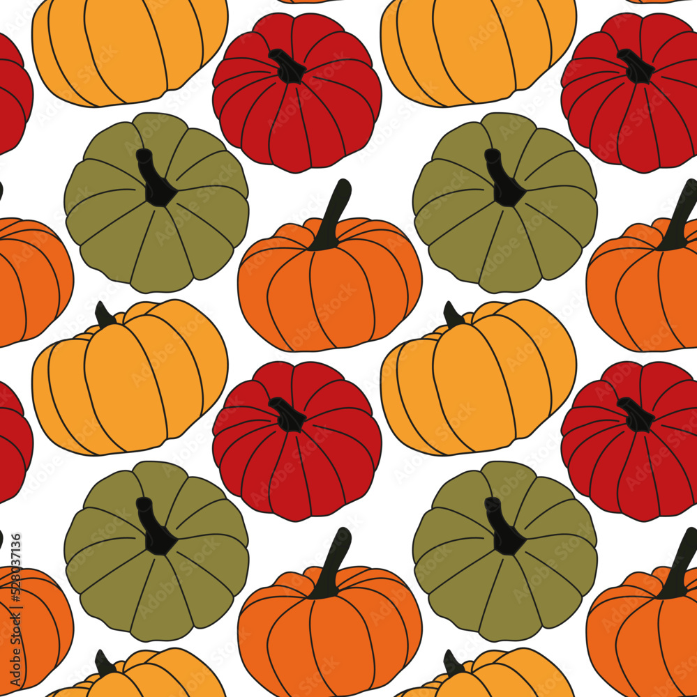 Seamless colorful pattern with halloween pumpkins
Seamless colorful pattern with halloween pumpkins