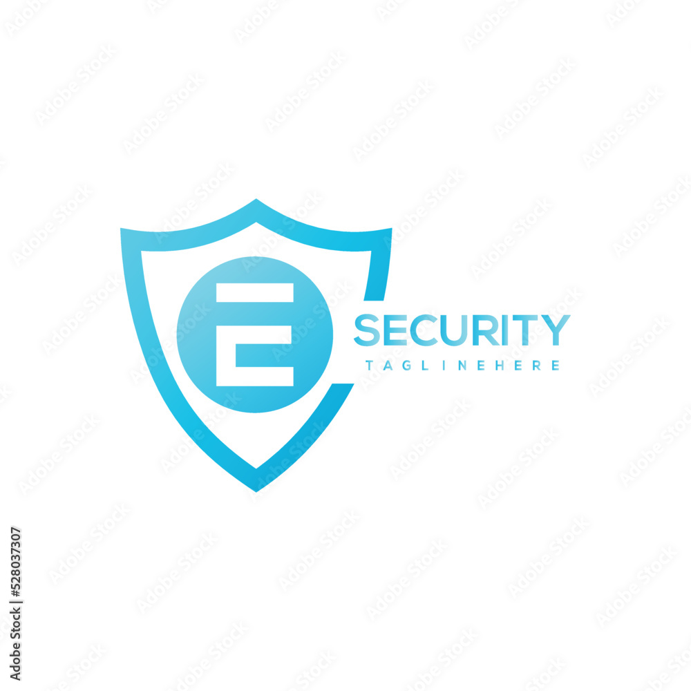 Security company logo . Abstract symbol of security. Shield logo. Shield icon.with elipse d letter logo Security company logo . Abstract symbol of security. Shield logo. Shield icon.with elipse d letter logo