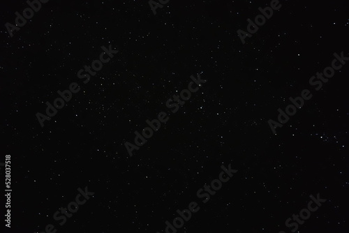 Stars and star constellation on black sky in northern hemisphere