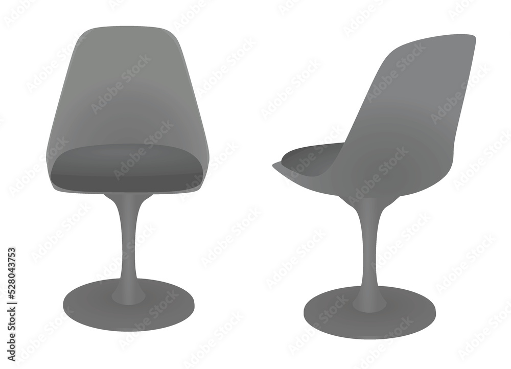 Grey office chair. vector illustration Grey office chair. vector illustration