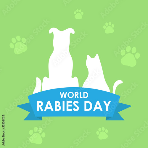 Vector illustration for World Rabies Day