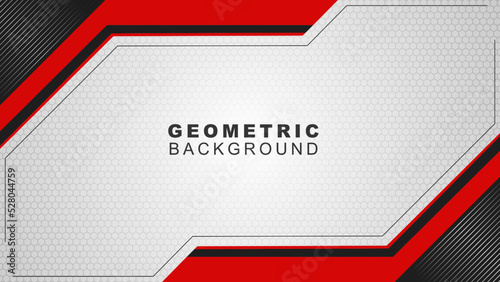 Geometric background in red and black with a pattern style, background for offline streaming, advertisements, banners, and others