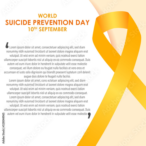 Vector illustration for World Suicide Prevention Day