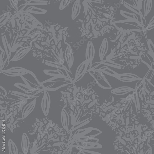 Floral Brush strokes Seamless Pattern Design