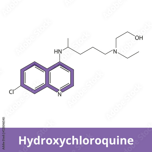 Hydroxychloroquine. A medication used to prevent and treat malaria in areas where malaria other uses include treatment of rheumatoid arthritis. Chemical structure.