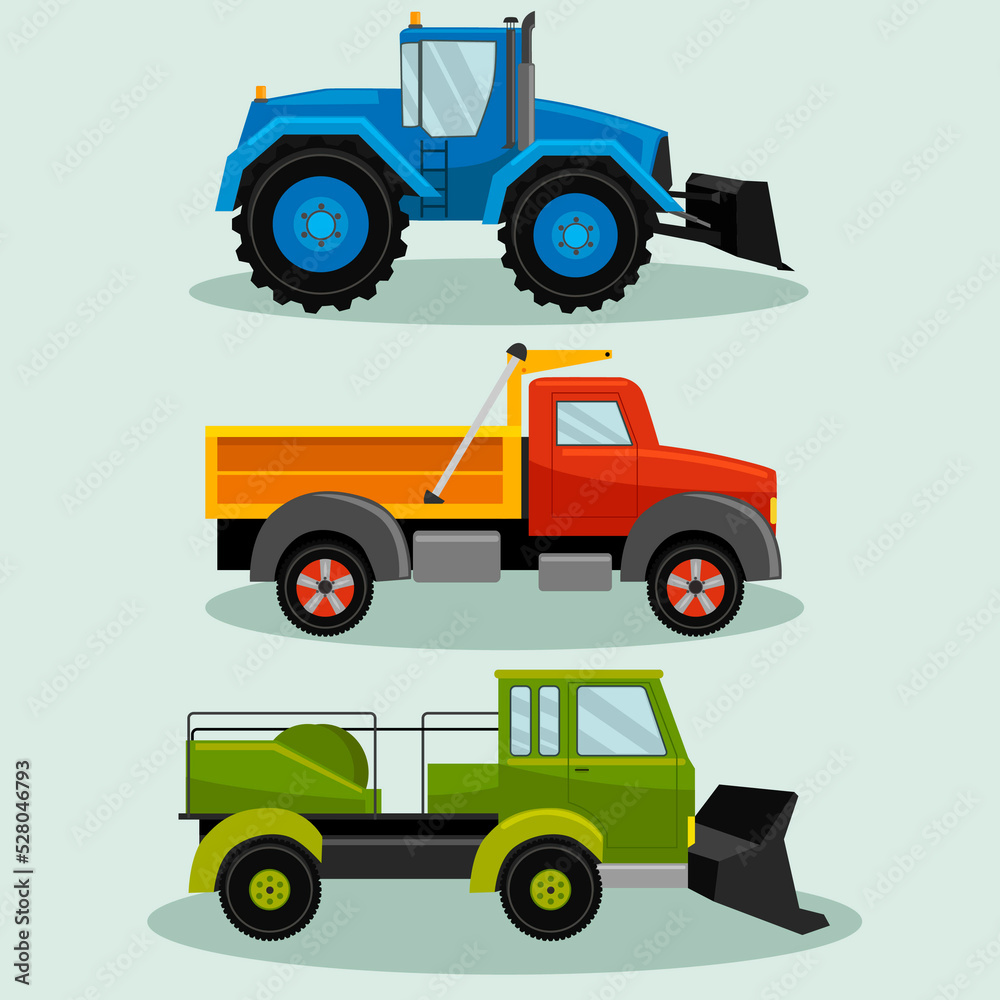 illustration of a tractor