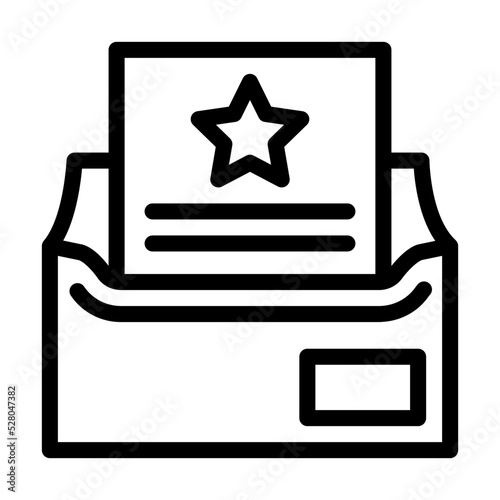 event triggered email line icon vector. event triggered email sign. isolated contour symbol black illustration