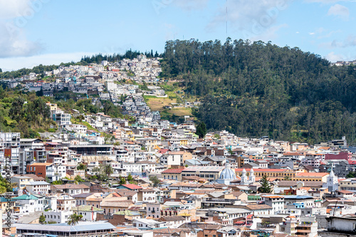 panoramic view of quito old town, ecuador © jon_chica