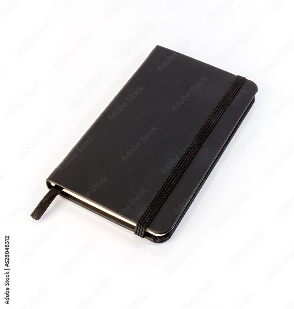 black notebook for notes drawings white background black notebook for notes drawings white background