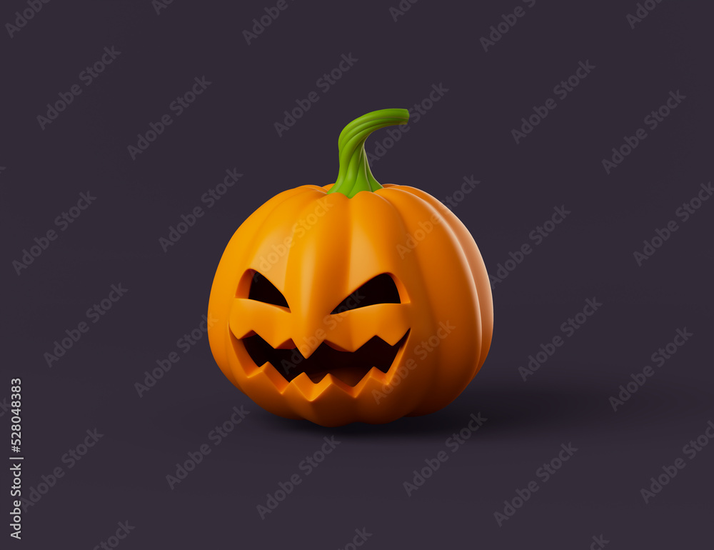 Simple halloween cartoon pumpkin 3d render illustartion. Simple halloween cartoon pumpkin 3d render illustartion.
