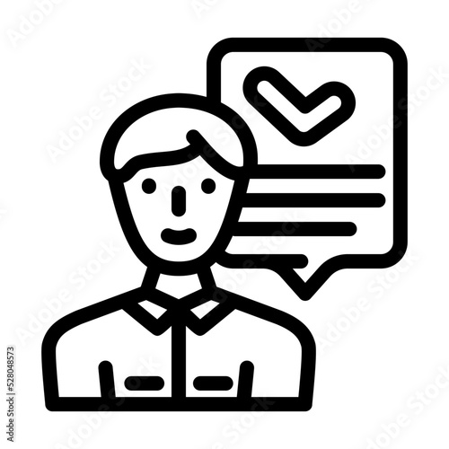 mql marketing qualified lead line icon vector. mql marketing qualified lead sign. isolated contour symbol black illustration photo