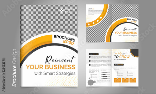modern template for poster brochure cover. Graphic design layout with geometric graphic elements
